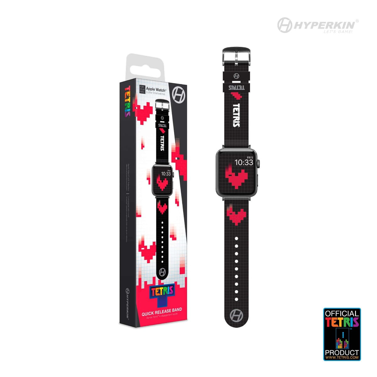 Curea ceas Hyperkin Tetris Heart Drop, 38/40/42/44mm - imagine 3